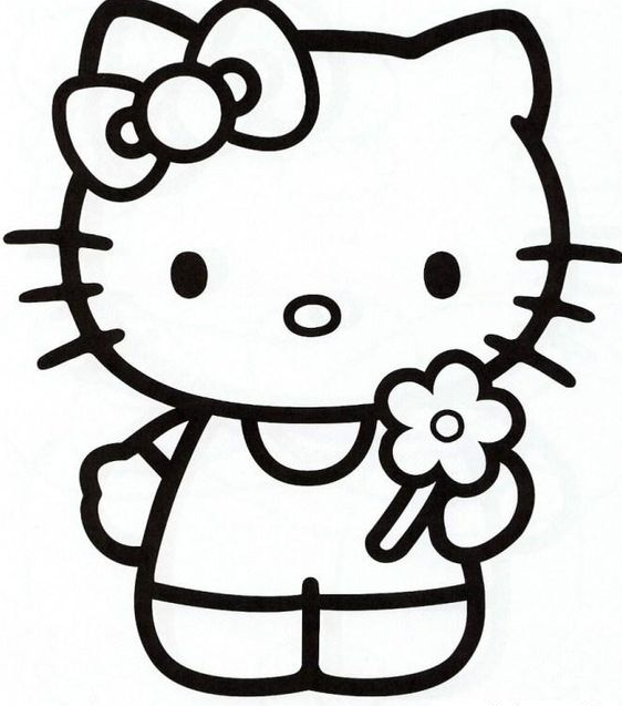 Awesome Hello Kitty Coloring Pages