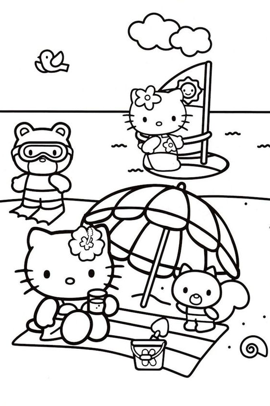 Awesome Hello Kitty Coloring Pages Ideas