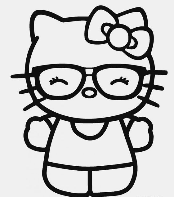 Awesome Hello Kitty Coloring Pages Inspiration