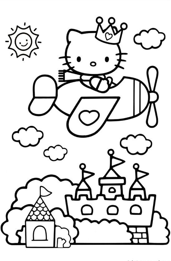 Awesome Hello Kitty Coloring Pages Photo