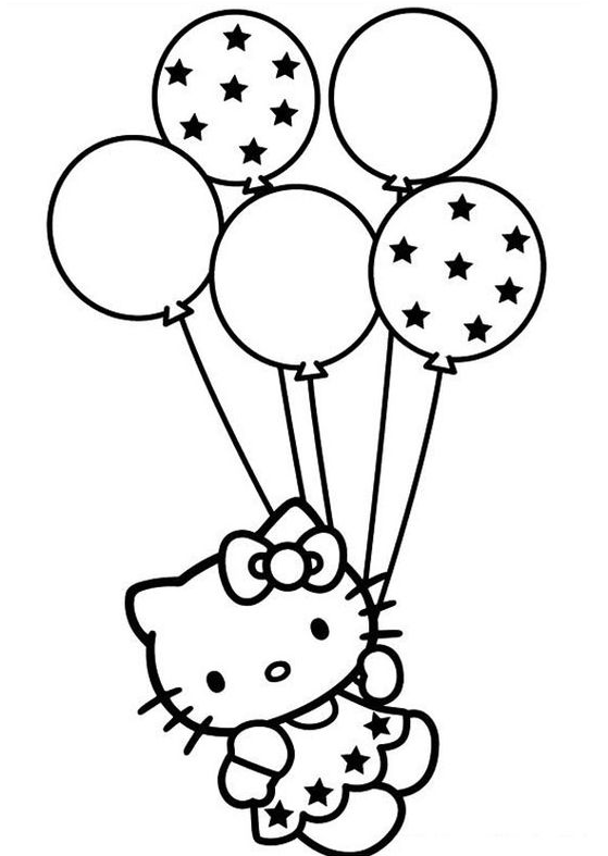 Gorgeous Hello Kitty Coloring Pages Design
