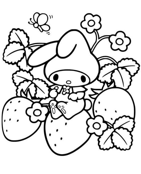 Gorgeous Hello Kitty Coloring Pages