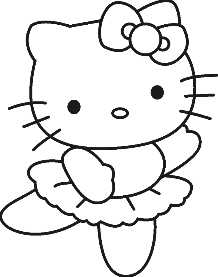 Gorgeous Hello Kitty Coloring Pages