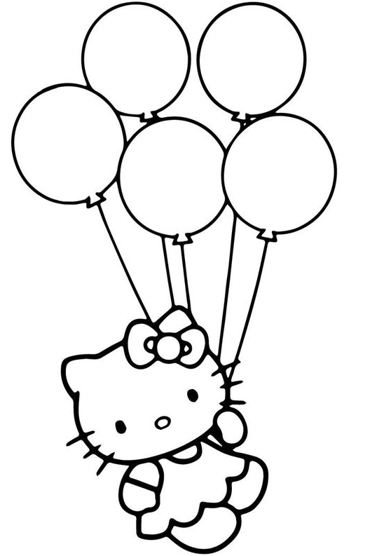 Pretty Hello Kitty Coloring Pages Gallery
