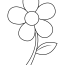 Flower Coloring Pages   Flower Templates Printable Free