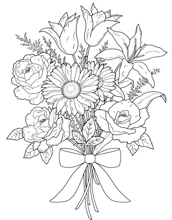 Flower Coloring Pages - Mandala coloring pages