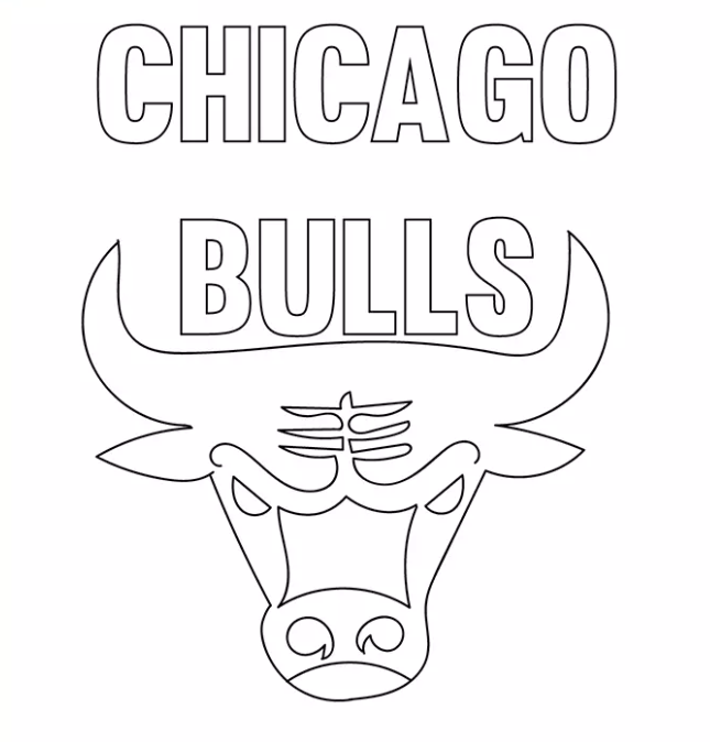 Bull Coloring Pages For Your Toddler - Chicago Bulls coloring page
