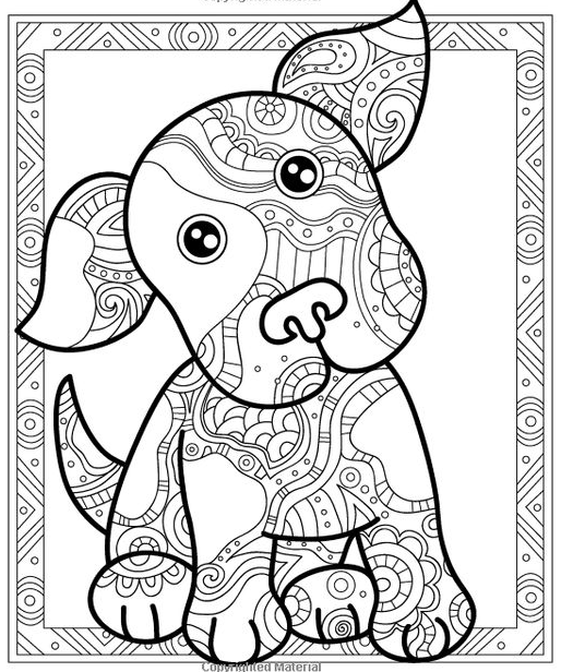 Coloring Book Art - Coloring book art ideas Zendoodle Coloring Playful Puppies