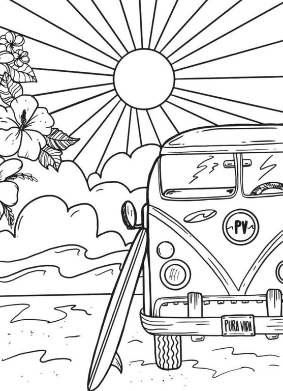 Cute Aesthetic Coloring Pages - Aesthetics Coloring Pages