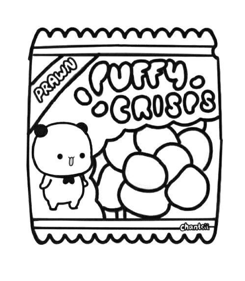 Cute Aesthetic Coloring Pages - Chips for ur paper duck cute aesthetic coloring pages