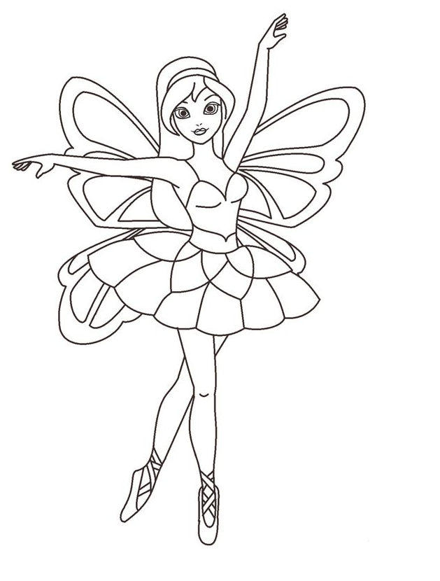Free Coloring Pages   Free Printable Fairy Coloring Pages For