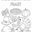 Food Coloring Pages   Thanksgiving Feast Food