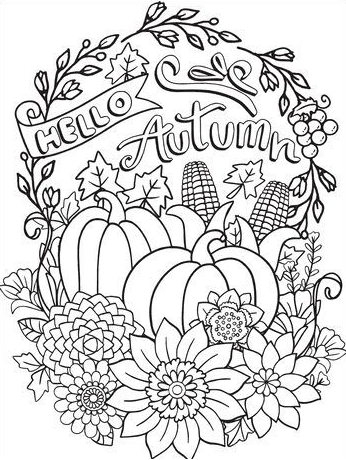 Halloween Coloring Pages - Free Printable Autumn & Fall Coloring Pages
