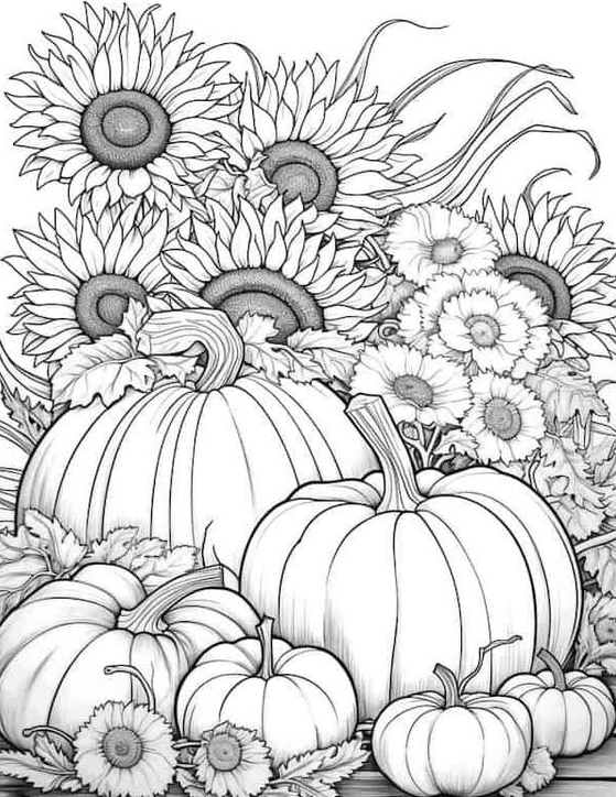Halloween Coloring Pages - Pumpkin Coloring Pages For Kids and Adults