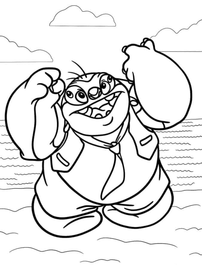 Lilo & Stitch Coloring Pages   Coloring Page Of Jumba
