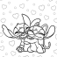 Lilo & Stitch Coloring Pages   Stitch Hugging Angel (Experiment 624) Coloring Page