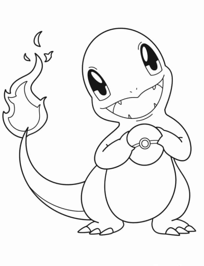 Coloring Pages   Adorable Charmander