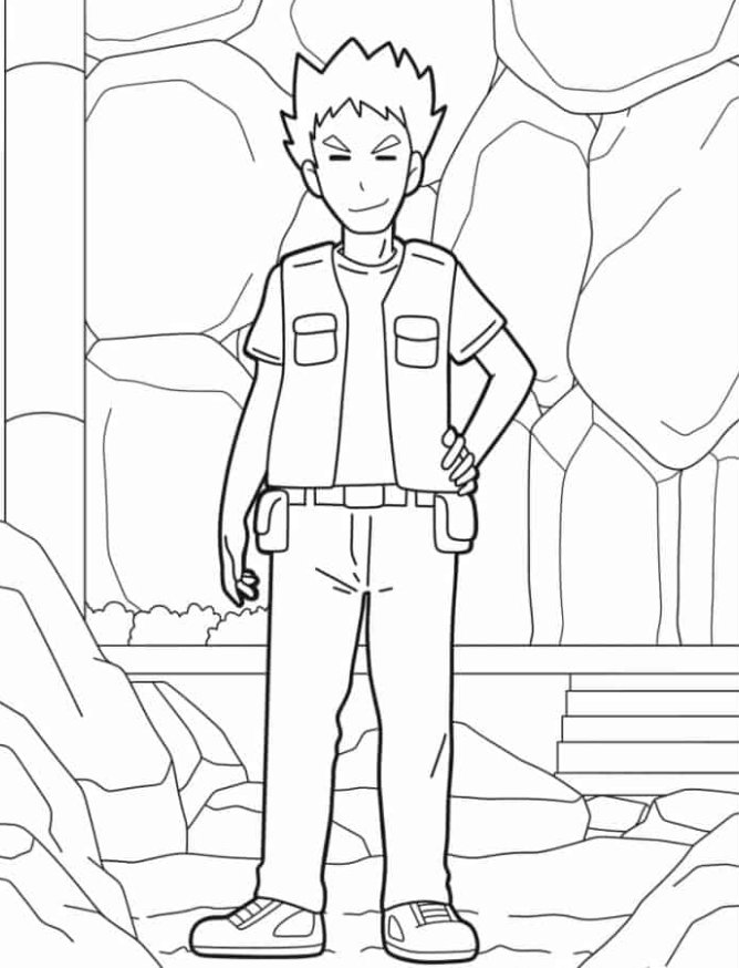 Coloring Pages   Brock Character From