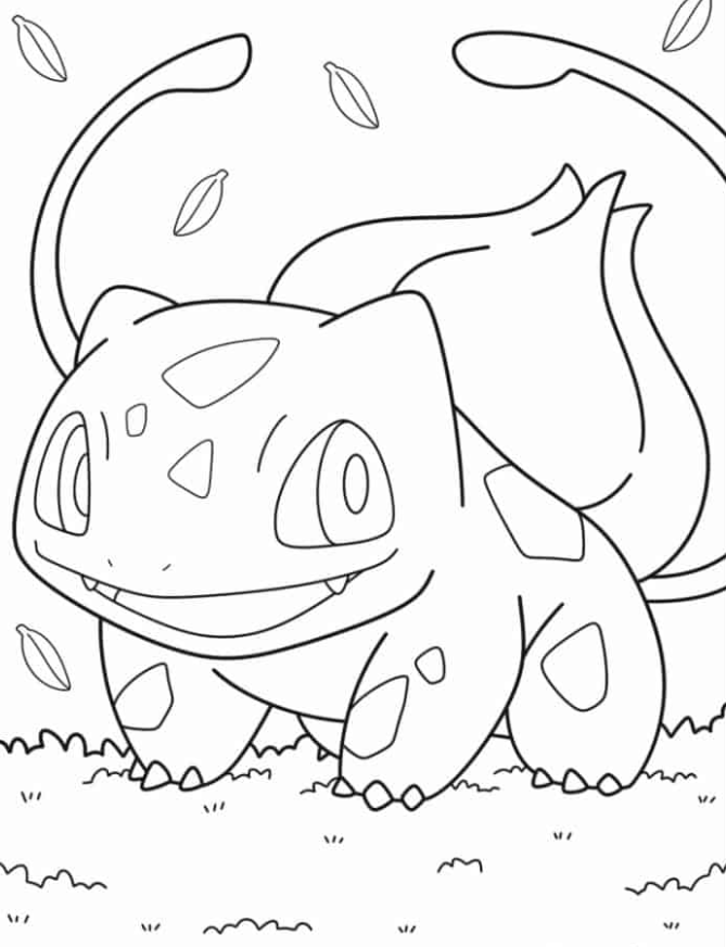 Pokemon Coloring Pages - Bulbasaur Pokemon To Color