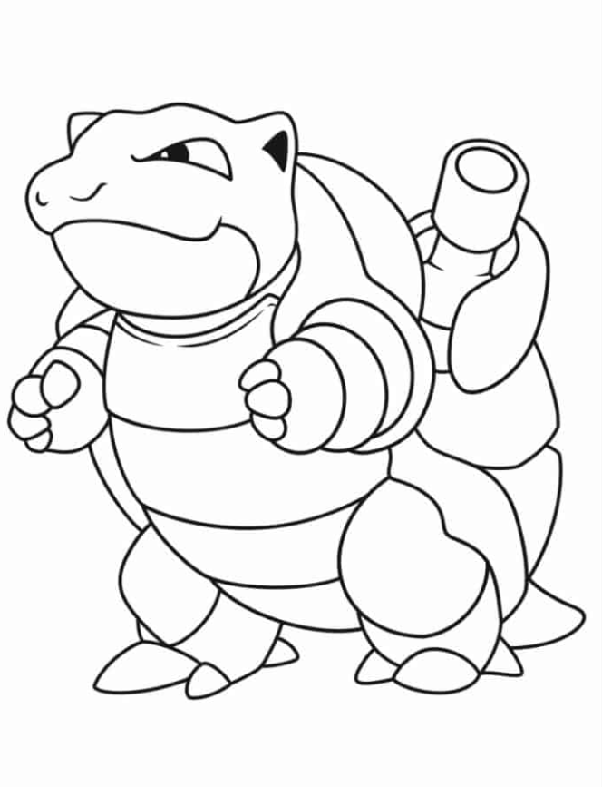 Pokemon Coloring Pages - Coloring Sheet Of Blastoise