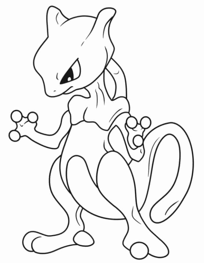 Coloring Pages   Mewtwo