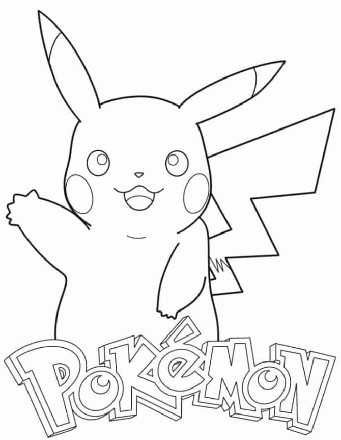Pokemon Coloring Pages - Pokemon With Pikachu To Color