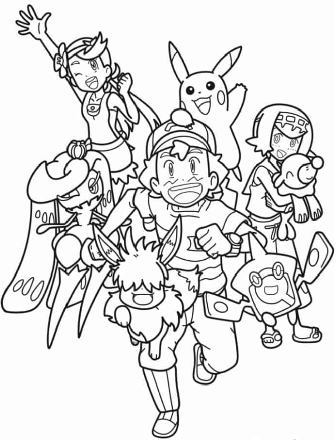 Pokemon Coloring Pages - Popular Pokemon Characters And Specimens