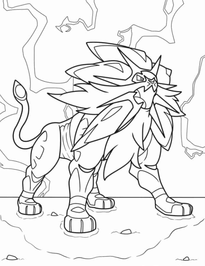 Coloring Pages   Solgaleo Legendary
