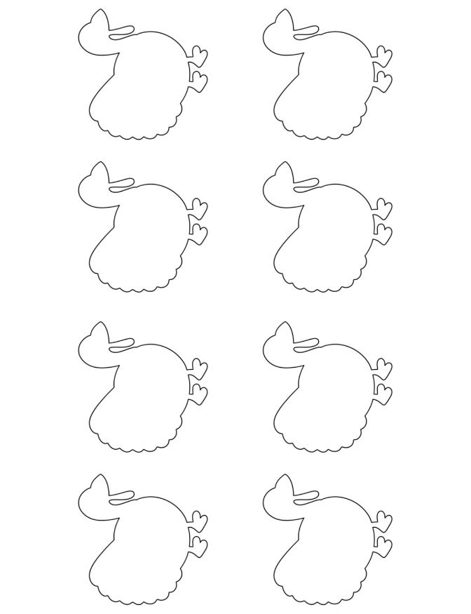 Turkey Templates - Small Easy Turkey Template For Kids