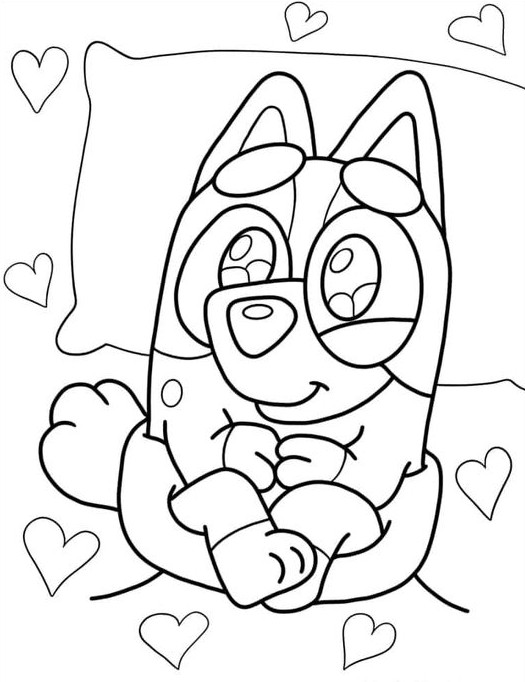Bluey Coloring Pages   Bluey Coloring Pages Free PDF Printables For
