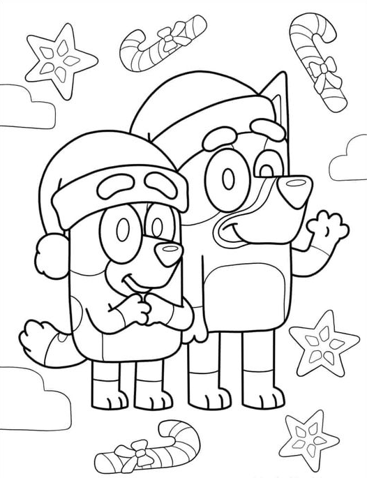 Coloring Pages Free Printable   Bluey Coloring Pages Free PDF