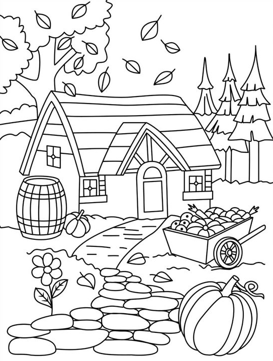 Coloring Pages Free Printable   Fantastic Fall Coloring Pages For