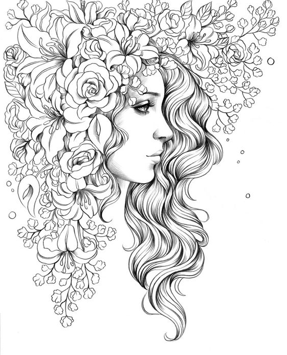 Coloring  Free Printable   Free Adult Colouring