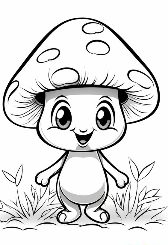 Coloring Pages Free Printable   Free Printable Mushroom Coloring Pages For Kids And