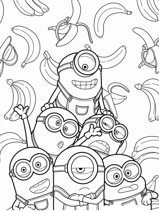 Coloring Pages Free Printable   Minion Coloring Pages Free PDF