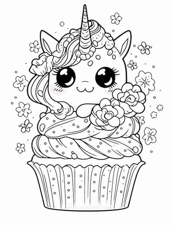 Coloring Sheets For Adults   Irresistible Cupcake Coloring Pages For Kids And Adults
