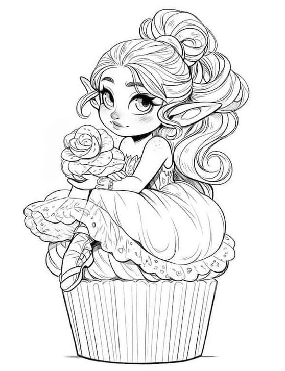Coloring Sheets For Adults   Irresistible Cupcake Coloring Pages For Kids And Adults