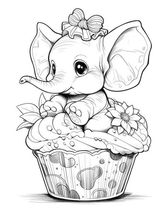 Coloring Sheets For    Irresistible Cupcake Coloring Pages For Kids And