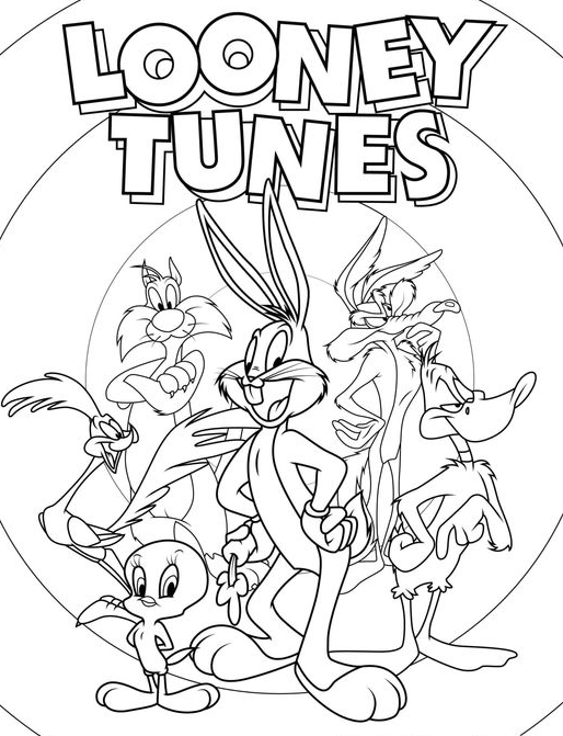 Coloring Sheets For Adults   Looney Tunes Coloring Pages Free PDF