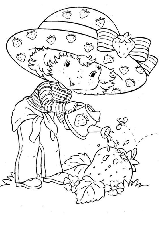 Strawberry Shortcake Coloring    Best Free & Easy To Print Strawberry Shortcake Coloring