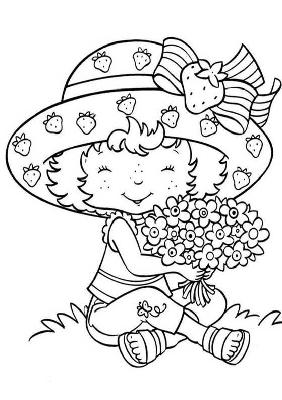 Strawberry Shortcake Coloring Pages   Free & Easy To Print Strawberry Shortcake Coloring Pages For