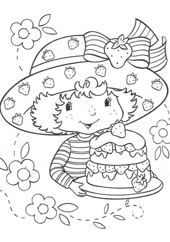 Strawberry Shortcake Coloring    Free & Easy To Print Strawberry Shortcake Coloring
