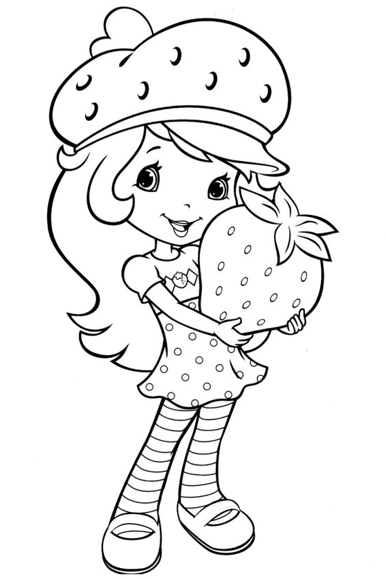 Strawberry Shortcake Coloring Pages   Strawberry Shortcake Coloring Pages For