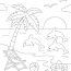 Dolphin Drawing   Summer Coloring Pages Dolphin Coloring Pages