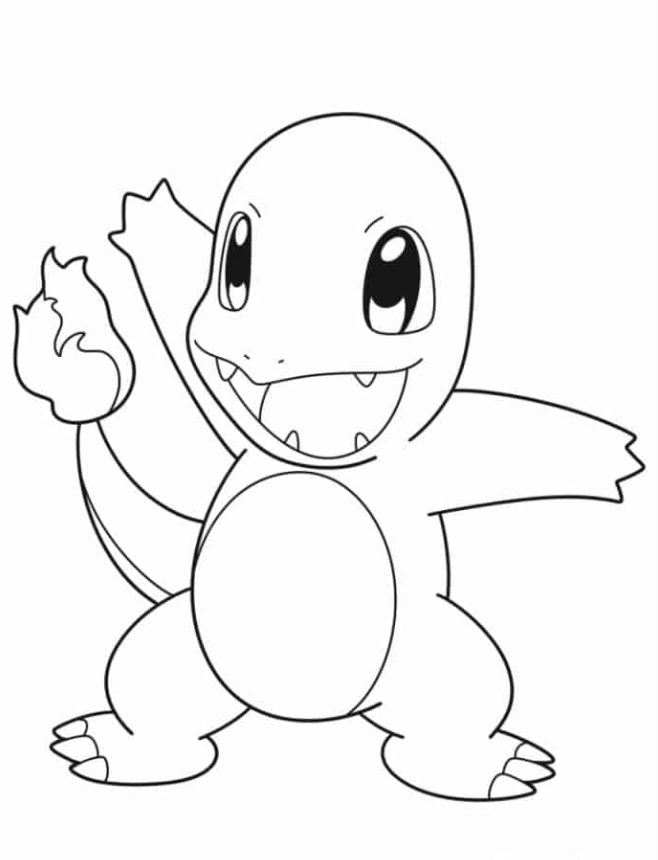 Charizard Coloring Pages   Charmander Coloring In For