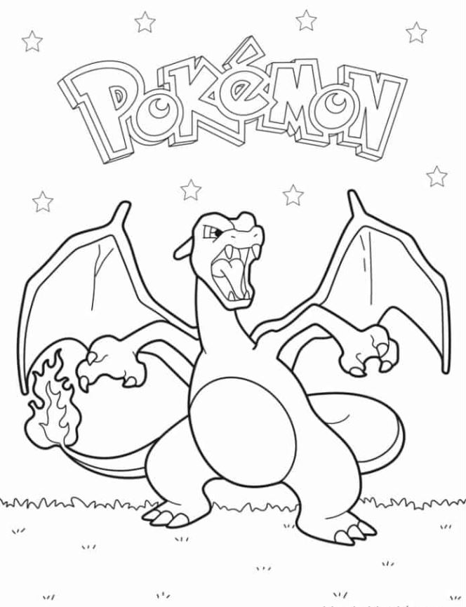 Charizard Coloring Pages   Coloring Sheet Of Charizard
