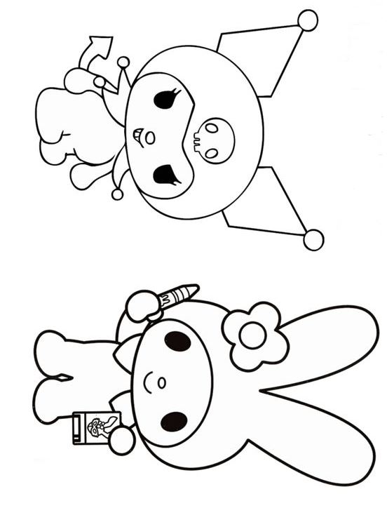 Kuromi Coloring Pages   Kuromi Coloring Page For