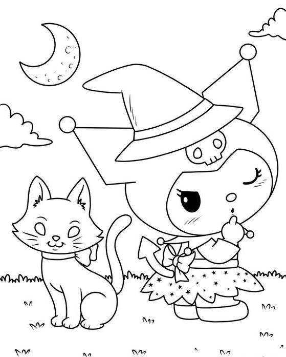 Kuromi Coloring Pages   Kuromi Coloring Pages Free And Easy To