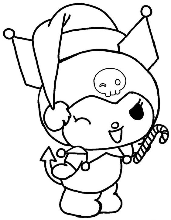 Kuromi Coloring Pages   Kuromi Coloring Pages Printable For