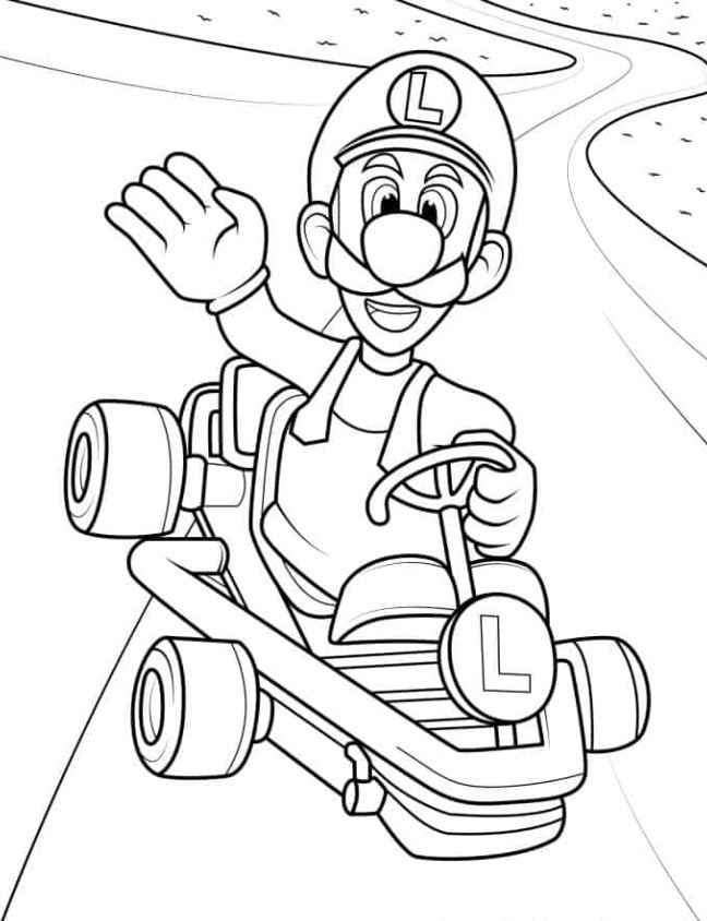 Luigi Ing Pages   Luigi In Super Mario Kart To